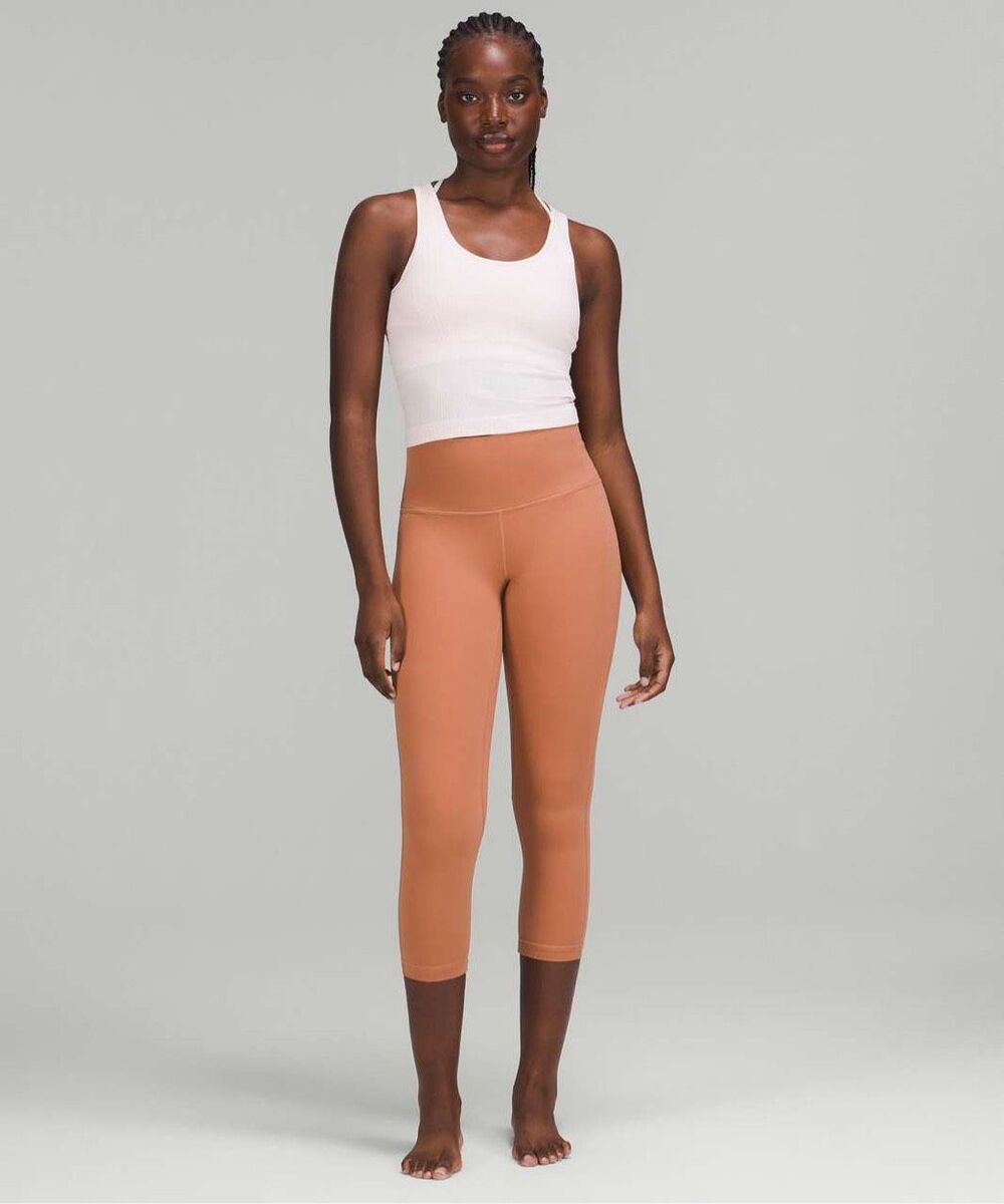 Lululemon Align High Rise Pant 25” Leggings Size 6 Dusty Clay Nulu W5CTCS EUC